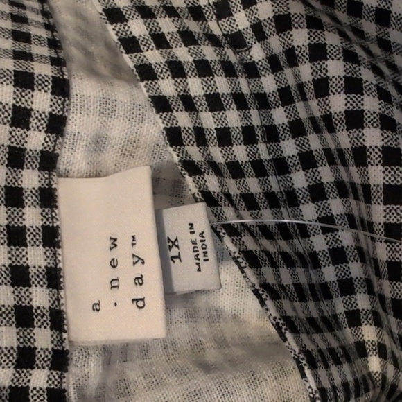 A New Day Classic Black and White Checkered Dress NWT - Picture 7 of 8